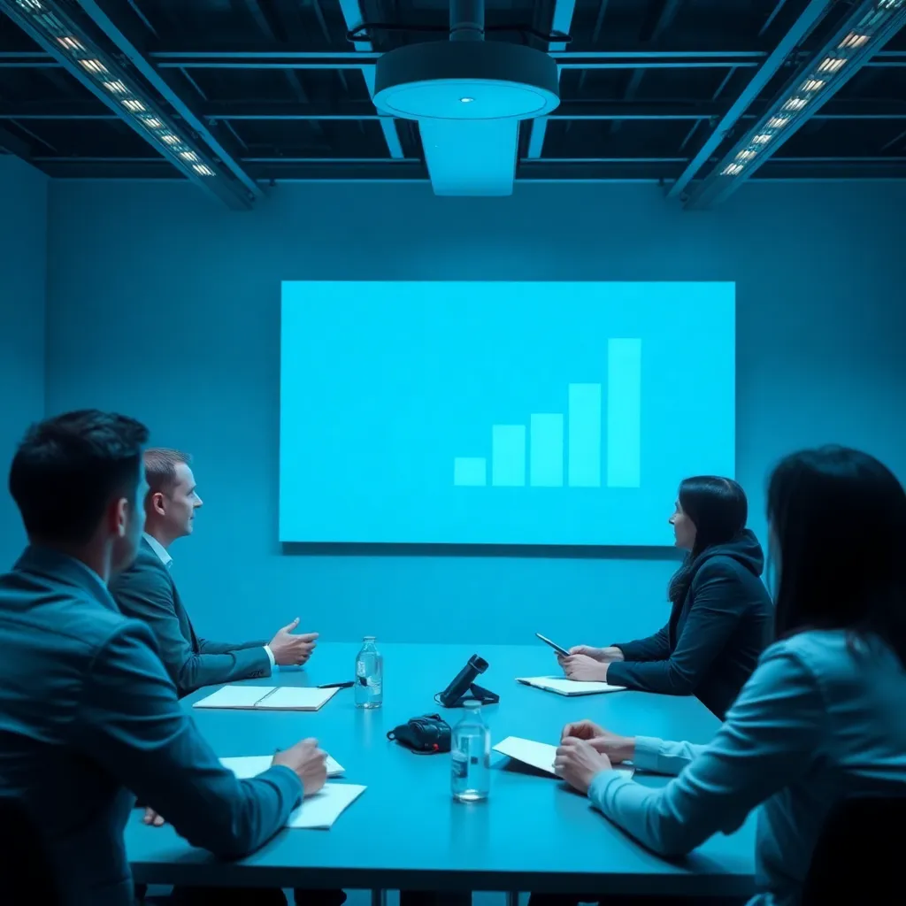 Führungskräfte in einem Coaching Workshop diskutieren Strategien