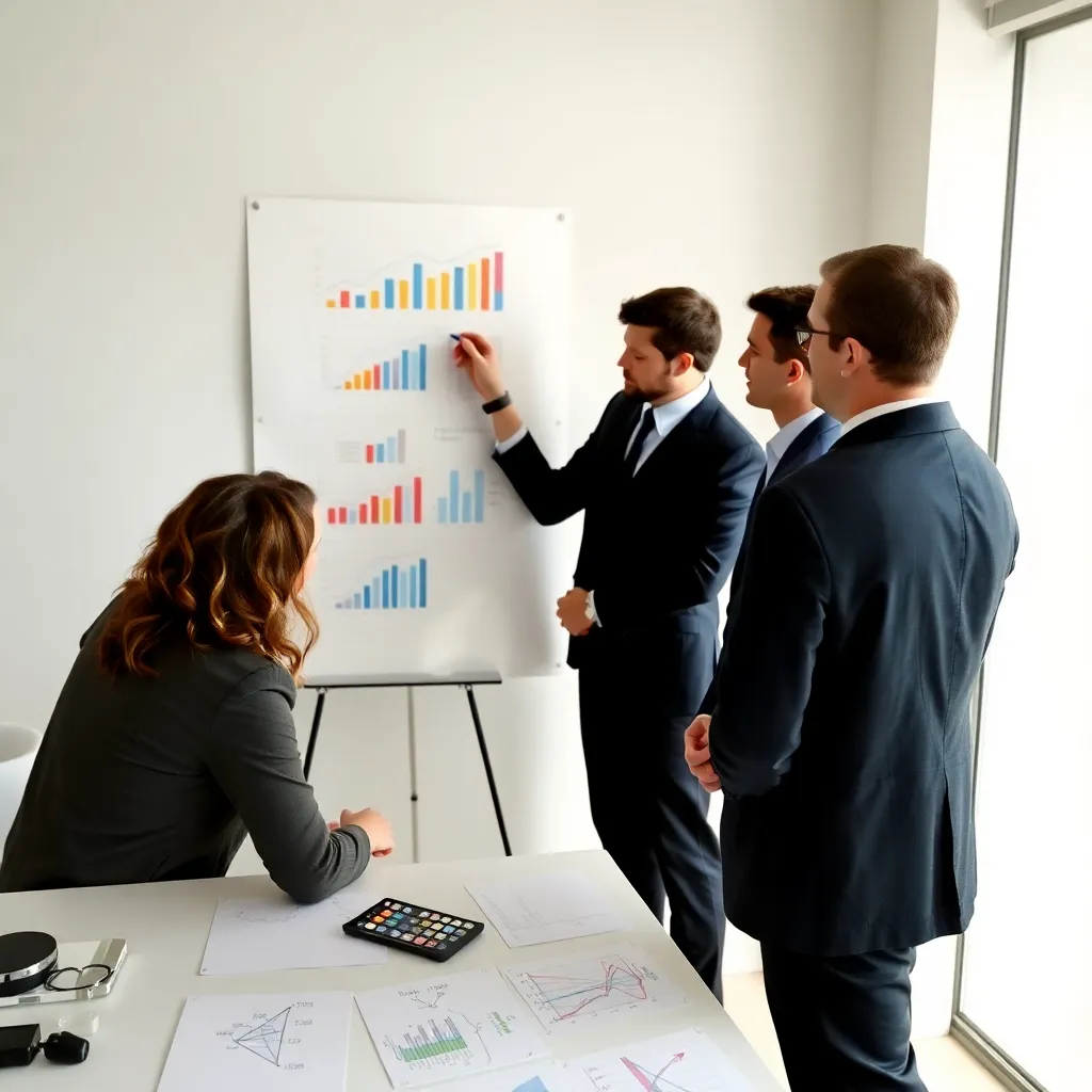 Deutsche Führungskräfte bei einer strategischen Planungssitzung